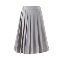Falda plisada de cintura alta para mujer, vestido largo universitario - details 4