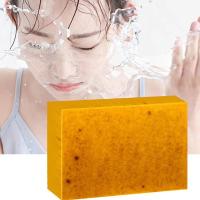 Jabón brillante de ácido kójico de cúrcuma y limón, jabón hecho a mano, loción hidratante iluminadora, jabón Facial corporal - details 11