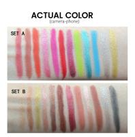Juego de lápices para sombra de ojos, 12 piezas, maquillaje mate, resistente al agua, barra abrillantadora, crayón, MOCA del desierto, color Beige y dorado - details 8
