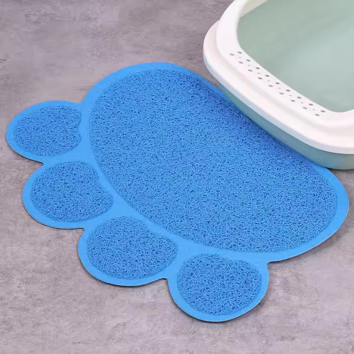 Alfombrilla Antideslizante Para Mascotas Gato Y Perro Forma De Uña De Gato Impermeable Para Comida Y Bebida Interior - 1