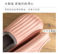 Nuevas zapatillas de algodón impermeables EVA para el hogar, interior y exterior, felpa cálida para hombres y mujeres, zapatos sencillos de algodón ligero de otoño e invierno - details 3