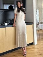 TARUXY-Vestidos largos ajustados de punto para mujer, vestidos largos informales holgados de cintura alta con temperamento elegante para otoño - details 15