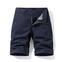Novedad de verano, pantalones Cargo 100% algodón para hombre, moda de Color sólido, múltiples bolsillos, pantalones cortos sueltos de marca informal para hombre - details 4