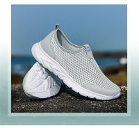 Zapatos Deportivos informales para hombre y mujer, calzado ligero de malla transpirable para caminar, trotar y Tenis - details 1