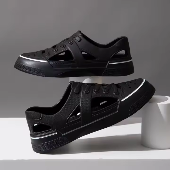 Nuevo agujero zapatos pareja baotou playa vadeando sandalias de los hombres y las mujeres tendencia casual. - 1