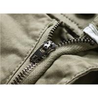 Pantalones cortos de algodón con múltiples bolsillos para hombre, Estilo vintage - details 1