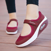Mocasines de plataforma para mujer, zapatillas cómodas sin cordones, zapatos ligeros para caminar, gris, trabajo, mecedoras largas horas - details 19