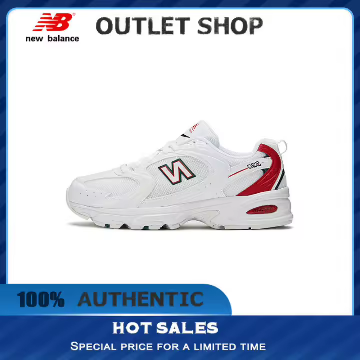 Leten 【100% AUTÉNTICO】 NB 530 Zapatillas blancas MR530SK Zapatillas deportivas de moda unisex para hombres y mujeres Zapatos de trabajo - 1