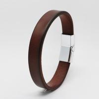 Jiayiqi-pulsera Vintage de cuero genuino para hombre y mujer, brazalete de mano, brazalete Punk, regalo de joyería para pareja - details 4