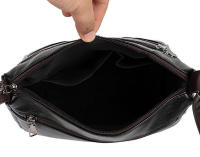 Bandolera simple de cuero de PU para mujer, bolso de mano de gran capacidad, hombro con múltiples bolsillos, bolso informal - details 13
