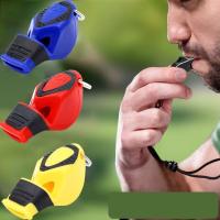Silbato de mano portátil, silbato de PVC con sonido fuerte, accesorios de entrenamiento, supervivencia al aire libre - details 0