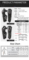 VEMAR-equipo de protección para motociclismo, rodilleras, juego de 4 piezas, rodilleras ligeras y transpirables, ciclismo todoterreno - details 1