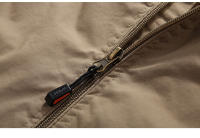 Chaifenko Men's Lightweight Jacket Impermeable con Capucha Parador de Viento Cierre de Cremallera - details 11