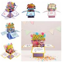 Tarjeta de felicitación de cumpleaños emergente 3D colorida, flor y mariposa, tarjetas de papel para el día de la madre, Tarjeta Única y divertida para el Día del Padre - details 7