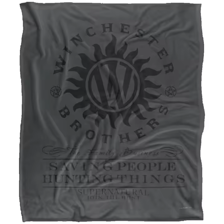 Manta supersuave con tacto sedoso, Supernatural Winchester, anti-posesiones, con licencia - 1