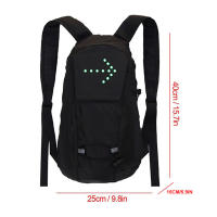 Mochila de Luz LED Unisex Cargable por USB Moda Deportiva al Aire Libre - details 3