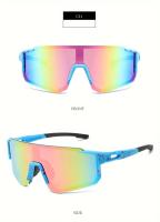 Gafas de Moda para Ciclismo Unisex a Prueba de Viento - Ligero, Ajuste Cómodo con Diseño Antideslizante, Gafas Deportivas Reflectantes Arcoíris para Hombres y Mujeres, Montura Duradera de PC y Lentes AC para Actividades al Aire Libre, Accesorios de - details 15