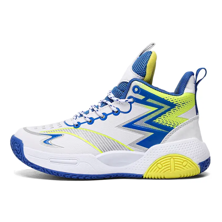 Zapatillas de baloncesto transpirables para niños y niñas, calzado deportivo para exteriores que absorbe los golpes, unisex - 1