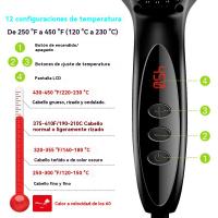 2025 Nuevo Peine Alisador Peine de Aire Caliente Peine para el Cabello de los Hombres Cuidado Personal Peine para Peinar la Barba de los Hombres - details 11