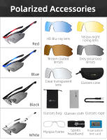 RockBros-Gafas de sol polarizadas de ciclismo, gafas para bicicleta de montaña y carrera, 5 lentes de protección, para hombre - details 2