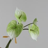 4 Uds. De artesanías de plantas, ramo de anturio de tacto Real, ramo Artificial Flexible hecho a mano para Navidad - details 11