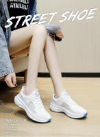 Zapatillas de deporte para mujer Suela gruesa Zapatillas de correr ligeras Flyknit transpirables de moda - details 0