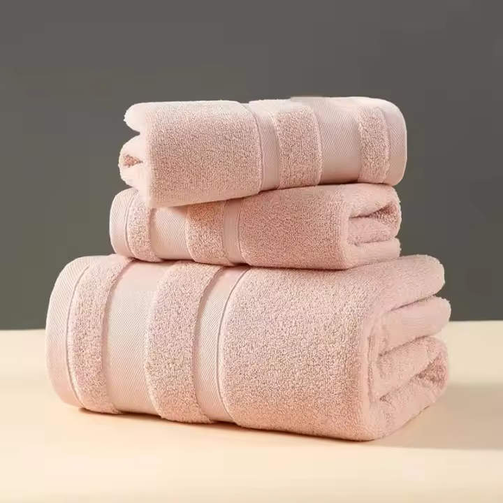 Juego de Toallas de 3 Piezas, 100% algodón,Antibacteriano, Desodorante,Suave y absorbente - 1