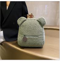 Mochila de felpa, bolso de mujer, nueva versión coreana, súper linda mochila con orejas de oso, mochila para niñas, bolso padre-hijo. - details 38