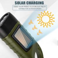 Linterna LED portátil con manivela, linterna con dinamo, luz profesional para tienda de campaña con energía Solar para acampar al aire libre y montañismo - details 0