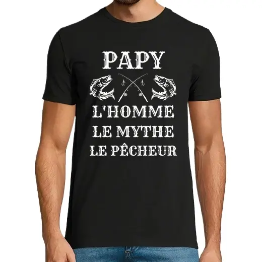 abuelo pescador humor pescador hombre Camisetas regalo jubilación - 1