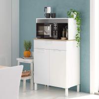 Cocina Mueble Auxiliar de 3 Puertas + 1 Armario Acabado en Blanco Artik y Roble Canadiense - details 7