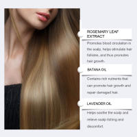 Extracto de planta HOEGOA mezclado con aceite esencial para el cuero cabelludo, champú, nutre, hidrata el cabello, suaviza y cuida la esencia - details 4