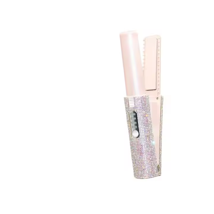 Venta Caliente Mini Alisador de Pelo Inalámbrico Carga Portátil USB Peluquería Rollo Alisador de Doble Propósito Taladro Alisador - 1