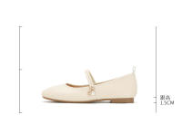 Zapatillas de ballet de piel auténtica, estilo suave de noche, zapatos sencillos - details 6