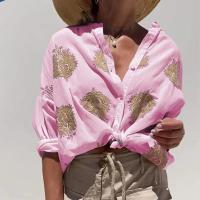 Camisa Impresa en 3D para Mujer, Blusa de Manga Larga con Botones, Holgada Casual, para Otoño e Invierno 2025 - details 7