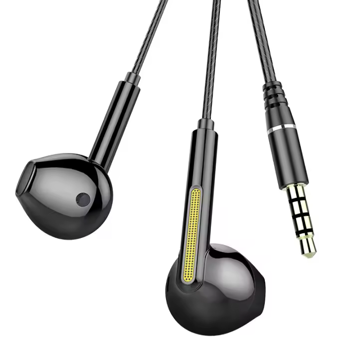 3.5MM AUX/Type C Digital Chip Heavy Bass In-Ear Wired Headsets 6D HIFI Earphones Compatible With Samsung Android With HD Mic - 1
