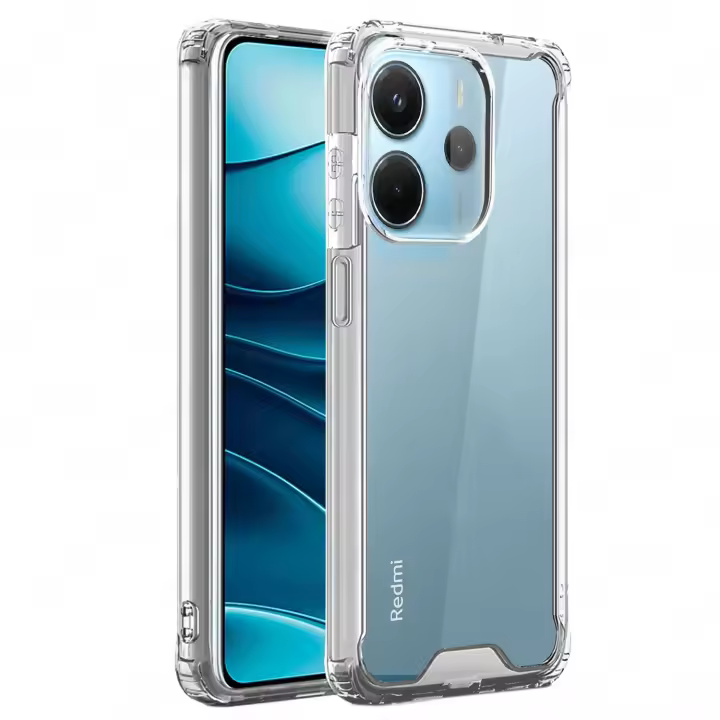 Funda Compatible con XIAOMI REDMI NOTE 14 4G Funda Transparente, Esquinas y Bordes Reforzados a Prueba de Golpes, Antigolpes Anticaída - 1