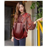 Mochila De Piel antirobo para Mujer, vintage Bolso de Hombre, mochila Viaje Alta capacidad, - details 2