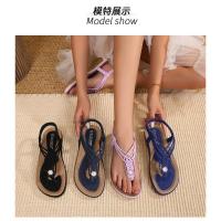 Sandalias de Mujer Bohemias Tejidas 2025 Suela Plana Tallas 36-44 Estilo Veraniego Casual para Playa y Ciudad - details 8
