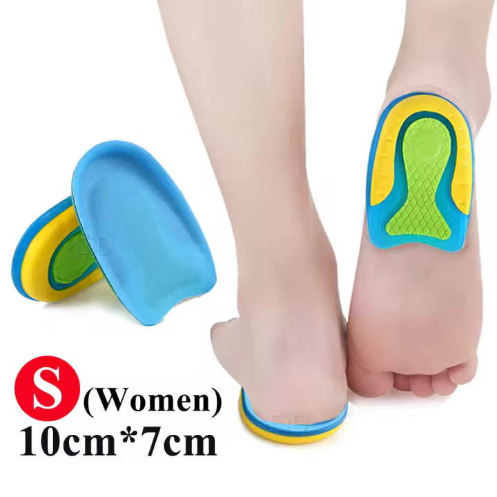 EiD-plantillas de Gel de silicona antideslizantes para fascitis Plantar, almohadillas ortopédicas para zapatos, almohadilla para zapatos con absorción de impacto - 1