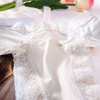 Bragas dulces sin costuras de seda helada, Tanga de cintura baja con lazo de encaje, ropa interior, bragas de verano para mujer y niña - details 5