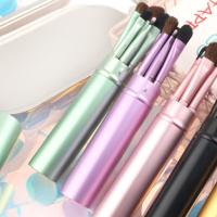 Juego de pinceles para ojos, 5 piezas, para colorete, sombra de ojos, herramientas delicadas y suaves, base, colorete, mezcla, juegos de brochas de maquillaje de belleza - details 5