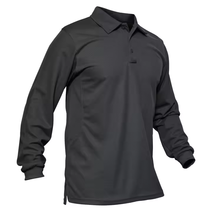 MAGCOMSEN men's polo shirt quick dry long sleeve tactical shirts pique jersey golf tops - 1