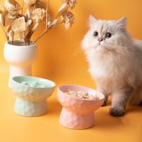 Cuenco de alimentación lenta de cerámica para gatos, cuenco antideslizante antivertido para mascotas, cuenco de pie alto, cuenco creativo elevado para gatos - details 16