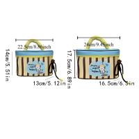 Bolsa de aseo multifuncional, bonita bolsa de maquillaje de gran capacidad con dibujos de cachorros, estuche de cosméticos de mano con cremallera, bolsa de almuerzo cuadrada para niñas - details 0