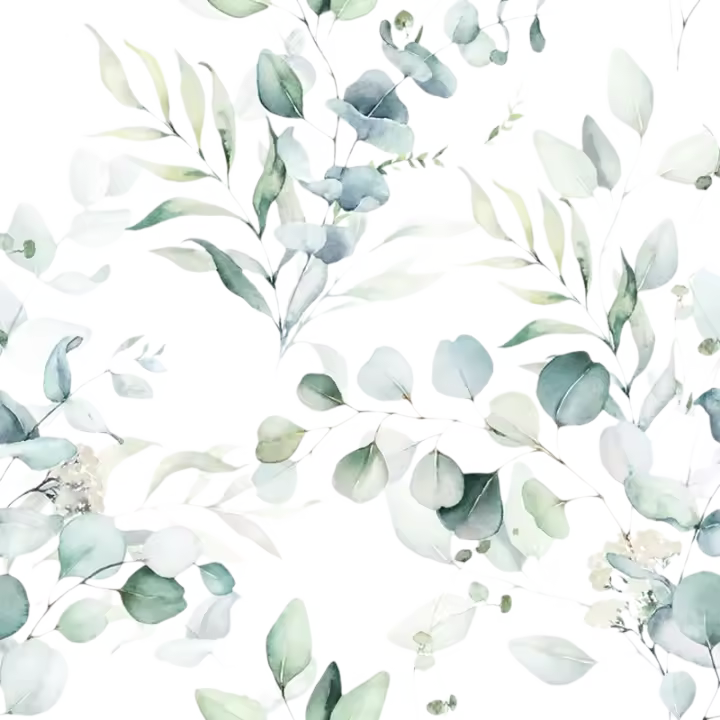 BIT Papel Tapiz De Hojas Verdes Y Blancias Eucalyptus Autoadhesivo Para Decoración De Hogar Y Jardín Resistant Al Agua Y La Humedad Estilo Pastoral - 1