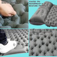 Almohada de Camping Doble Inflable, Gruesa, Impermeable, Integrada en Bombilla, Para Dos Personas - details 2