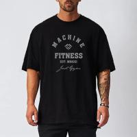 Muscleguys Oversized Half Sleeve T shirt Mens Loose Gym Clothing Mesh Bodybuilding Fitness T-shirt Street Hip Hop Sports Tee Top - details 2