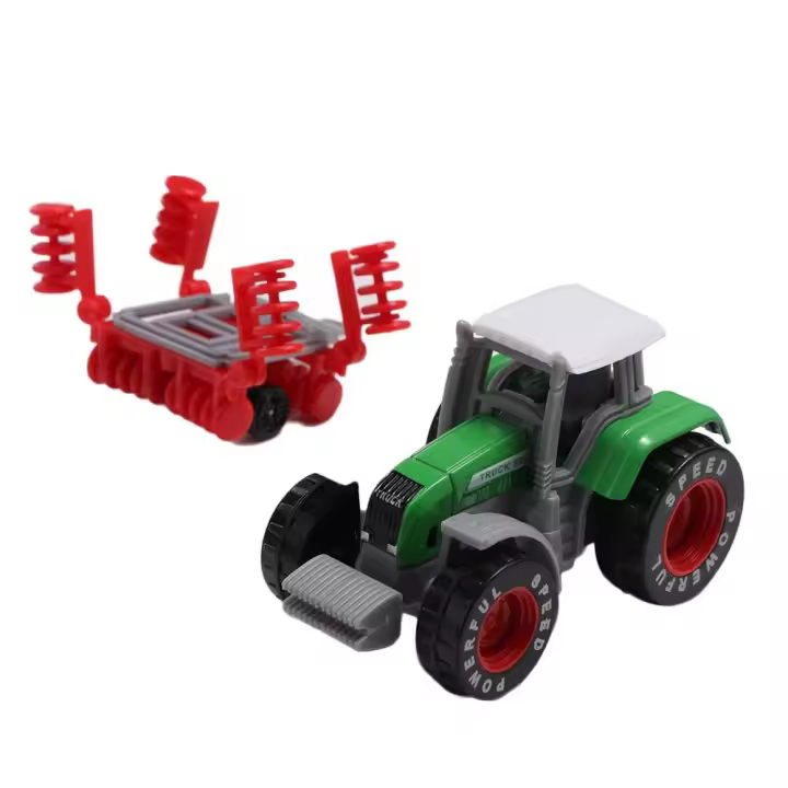 Mini Bulldozer, modelos de camión volquete, juguete educativo, modelo de coche de ingeniería de aleaciones, vehículo agrícola, Tractor, modelo de coche, juguetes, 1 ud. - 1