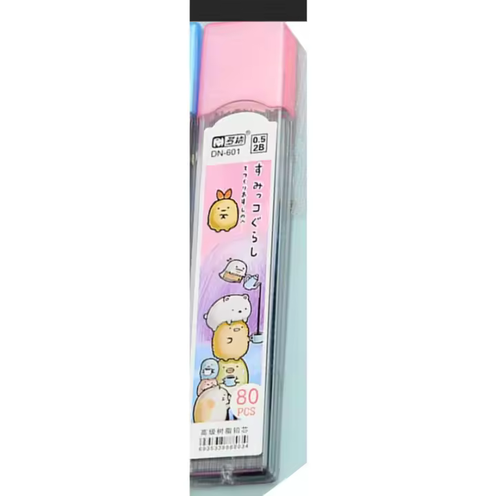80 Uds SUMIKKO GURASHI 0,5mm grafito plomo 2B recambio de lápices mecánicos animal reemplazo automático lápiz plomo papelería regalos - 1